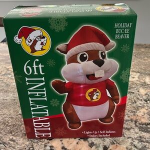 Holiday BUC-EE inflatable, new in box. Christmas
